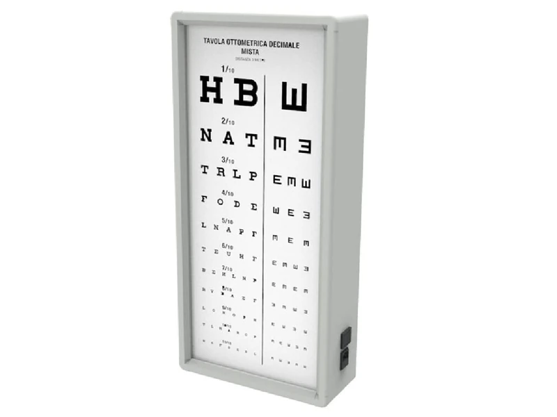 GIMA 27382 LuminousOptometric chartDecimal Mixed, 3m