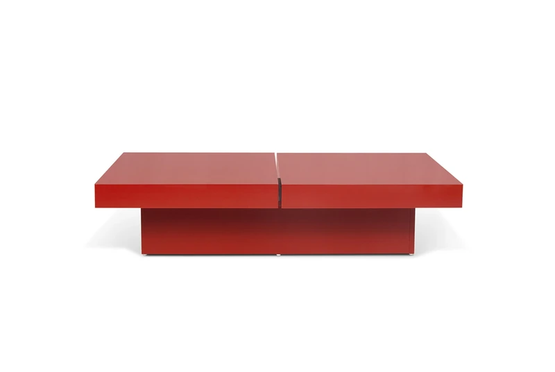 TemaHome Kyoto 2-Top Coffee Table, 111 x 55 x 25 cm, High Gloss Red