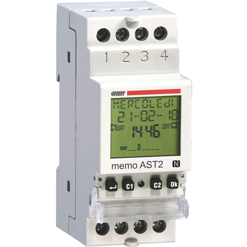 VE343000 – Vemer Memo Astronomical Clock 2 Relay (1 unit)