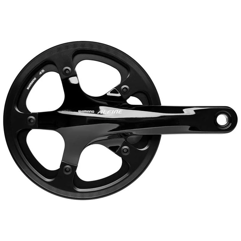 Shimano Unisex - Adult Alfine Crankset, Black, One Size