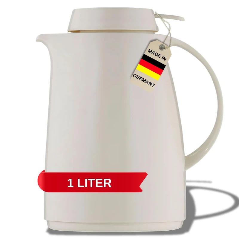 Helios Servitherm Vacuum Jug White 1 Litre