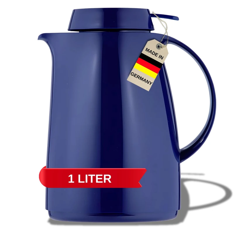 Helios Servitherm Vacuum Jug Blue 1 Litre