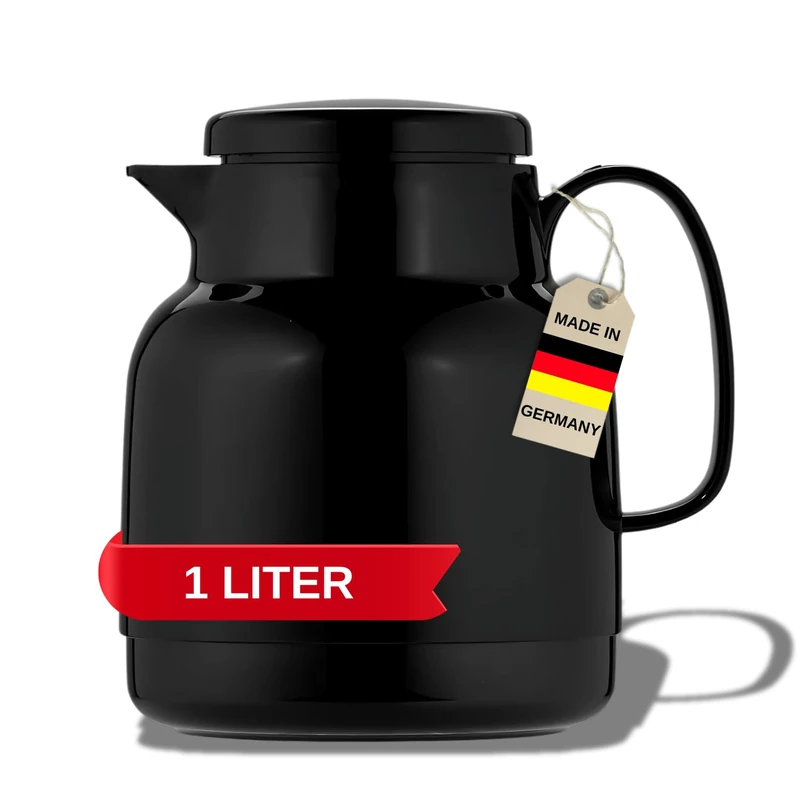 Helios Mondo Vacuum Jug Black 1 Litre