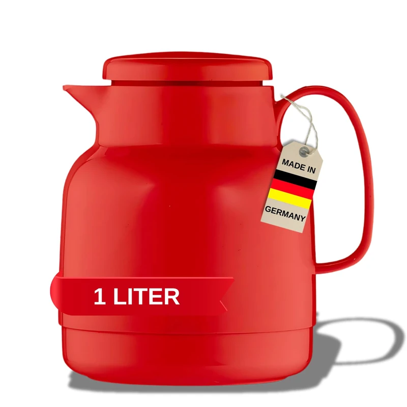 Helios Mondo Vacuum Jug Red 1 Litre