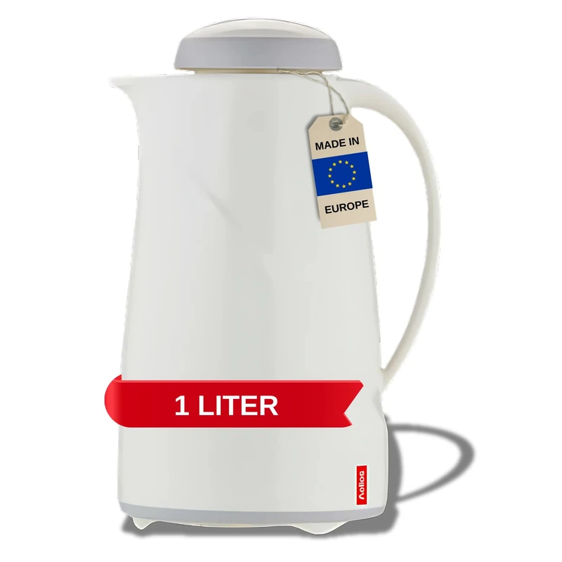 Helios Wave Vacuum Jug White 1 Litre