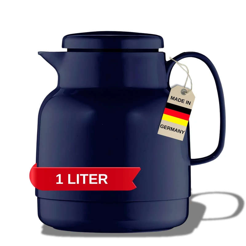 Helios Mondo Vacuum Jug Blue 1 Litre, 30 x 30 x 19.4 cm