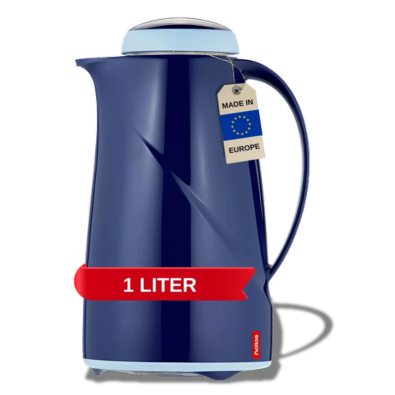Helios Wave Vacuum Jug Blue 1 Litre
