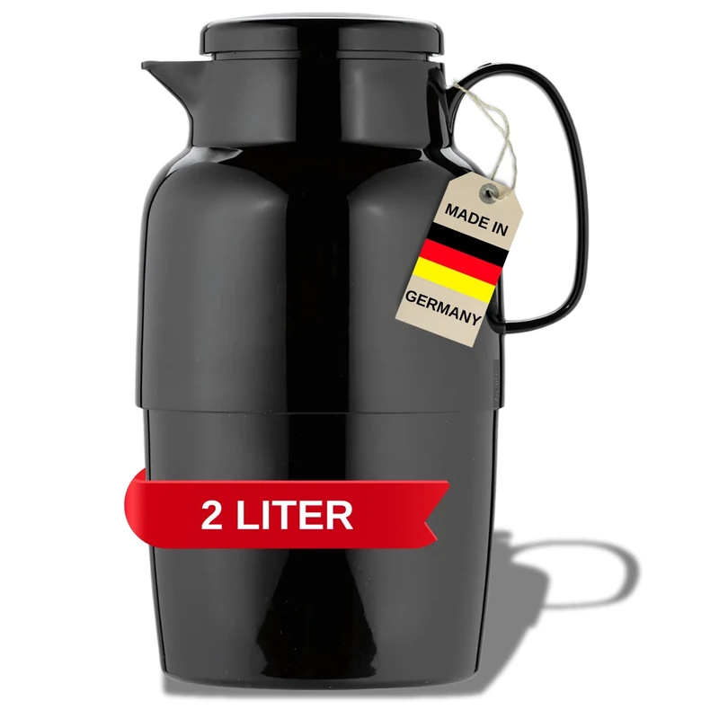 Helios Mondo Vacuum Jug Black 2 Litre
