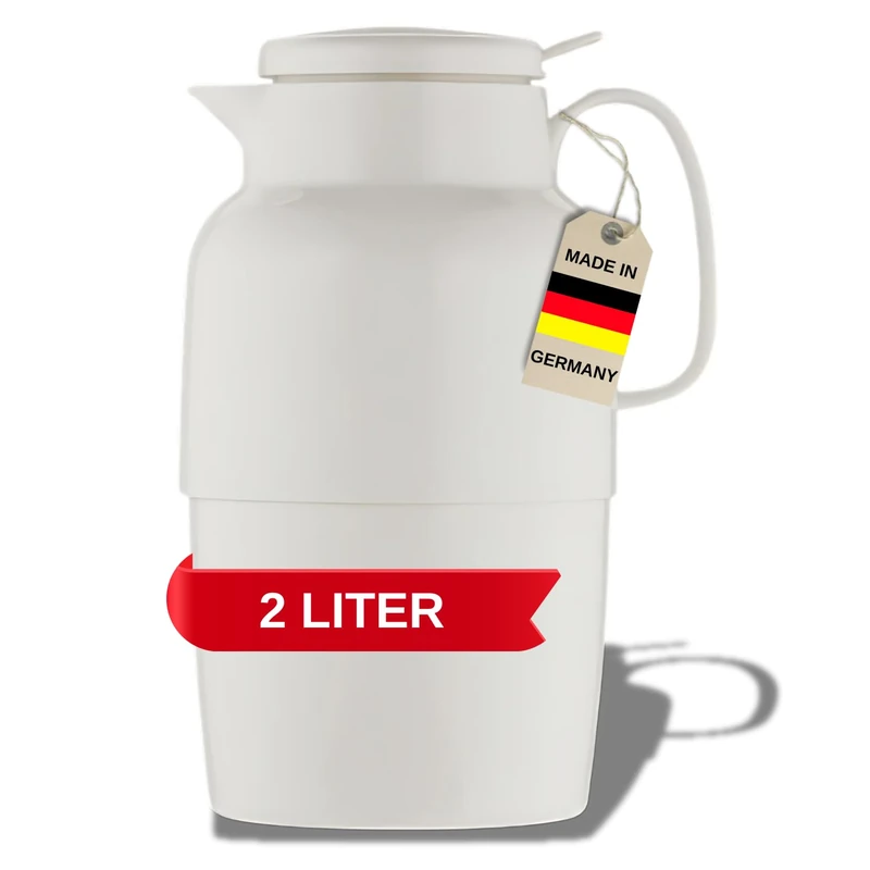 Helios Mondo Push Vacuum Jug White 2 Litre