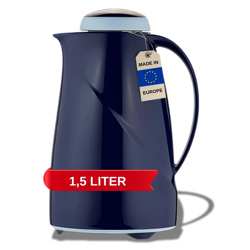 Helios Wave Maxi Vacuum Jug Blue 1.5 Litre