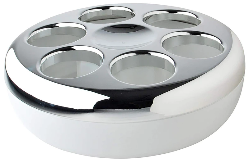 Helios Pure Bottle Cooler White And Chrome