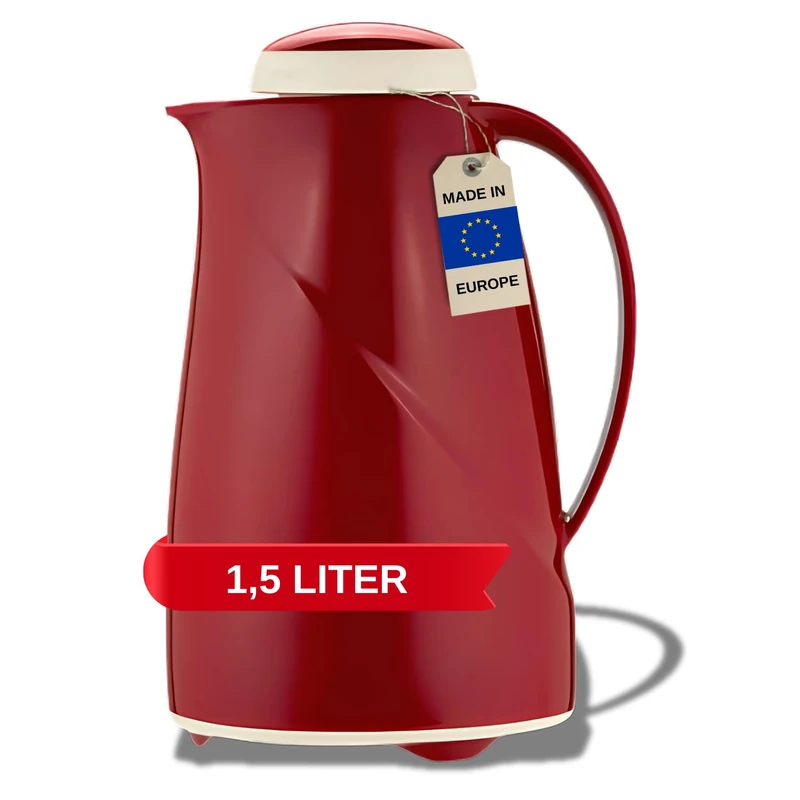 Helios Wave Maxi Vacuum Jug Red 1.5 Litre