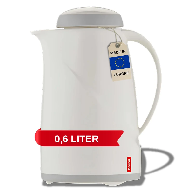 Helios Wave Mini Vacuum Jug White 0.6 Litre