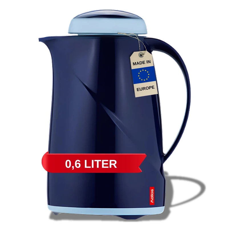 Helios Wave Mini Vacuum Jug Blue 0.6 Litre