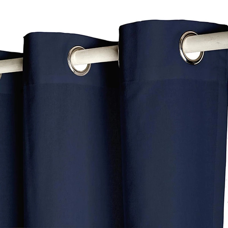 TODAY 257348 Polyester Blackout Curtain - 140 x 260 cm, Cotton, Ciel d'orage/Bleu Marine, 140x250 cm