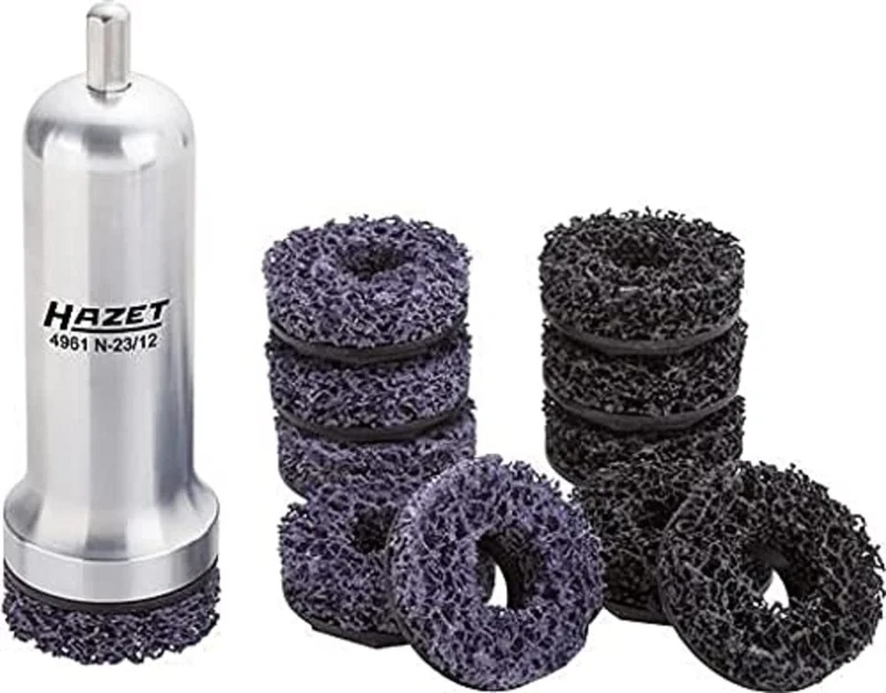 HAZET 4961N-23/12 Wheel Hub Grinder Set for Commercial Vehicles - Multi-Colour (12-Piece)
