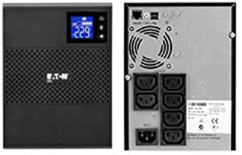 Eaton 5SC 750 IEC UPS Tower - Line-interactive Uninterruptible Power Supply - 5SC750I - 750VA (6 outlets IEC-C13 10A, Shutdown software)
