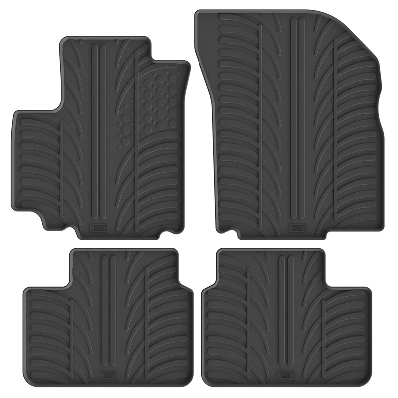 Gledring Rubber Mats Set Compatible with Suzuki SX4 2006- & Fiat Sedici 2007- (5 Doors) 4 Pieces