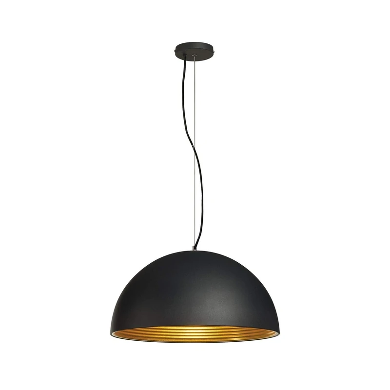 SLV Pendant Light FORCHINI M PD-1 / Living Room lamp, Indoor Lighting, Dining Room Drop Light, LED, Ceiling Light / E27 40W Black