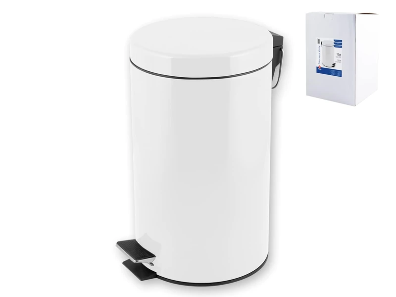 HOME Trash can Inox With Pedal 12 lt Sacks For garbage And