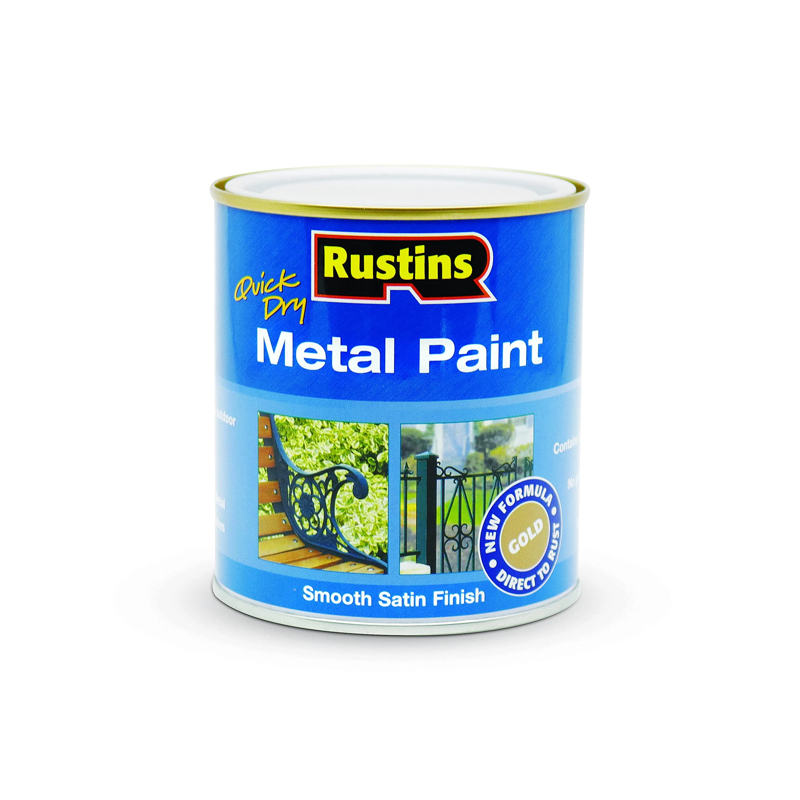 RUSTINS MPGD500 500ml Metal Paint - Gold