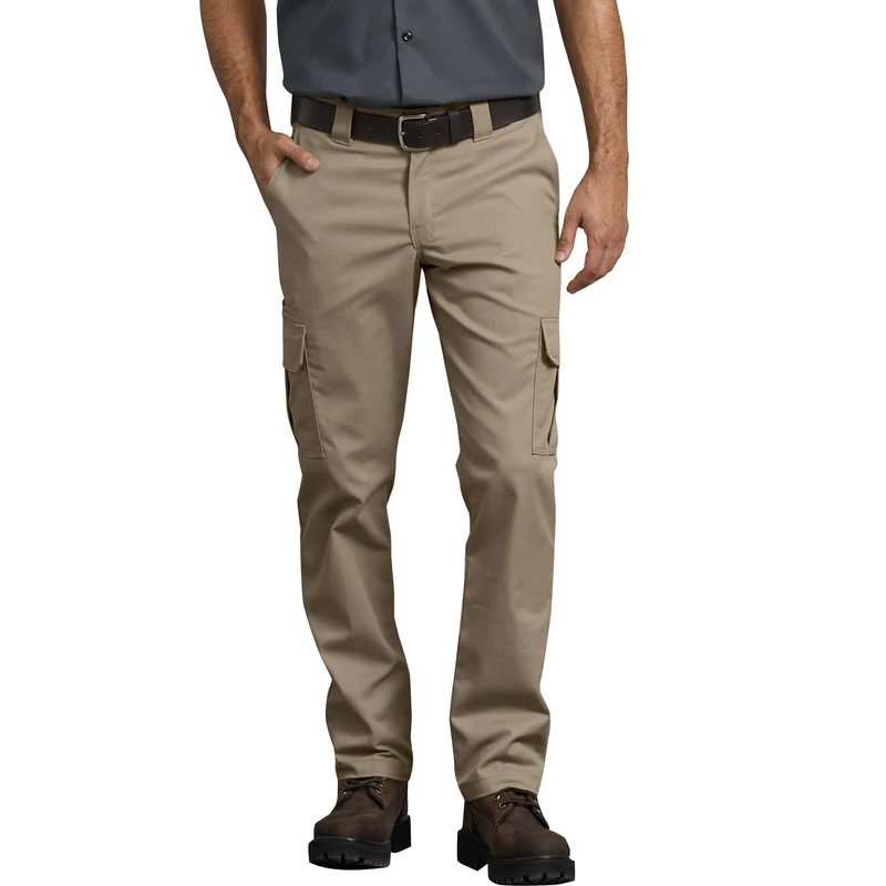 Dickies, Men's, Mechanical Stretch Cargo Pant Slim, Desert Sand, 38W / 34L