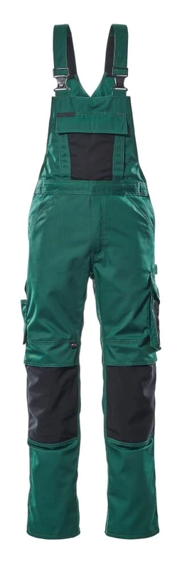 Mascot 12169-442-0309-76C50 Size L76cm/C50 "Augsburg" Bib and Brace - Green/Black