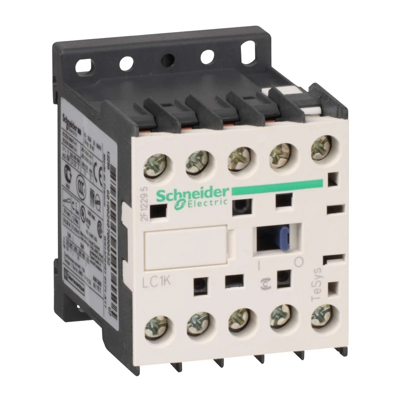 Schneider Electric TeSys K contactor - 3P - AC-3 = 440 V 12 A - 1 NC aux. - 24 V AC coil