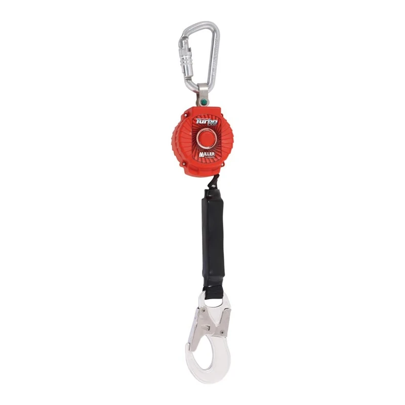 Honeywell 1017900 Turbolite Web Fall-Arrest Kit with Shock-Absorbing, Aluminium Twist and Snap Hook, 2 m