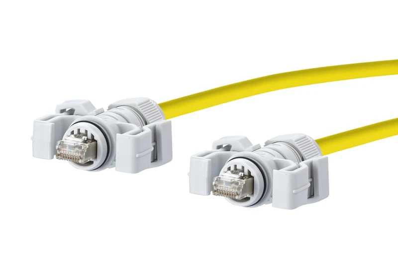 METZ CONNECT E-DAT Industry Patch Cable V6, IP67 - IP67, 2 m