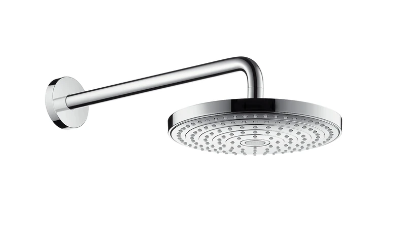 hansgrohe Raindance Select S 240 overhead shower with 390 mm shower arm, 2 spray modes, water saving 9 l/min, chrome 26470000