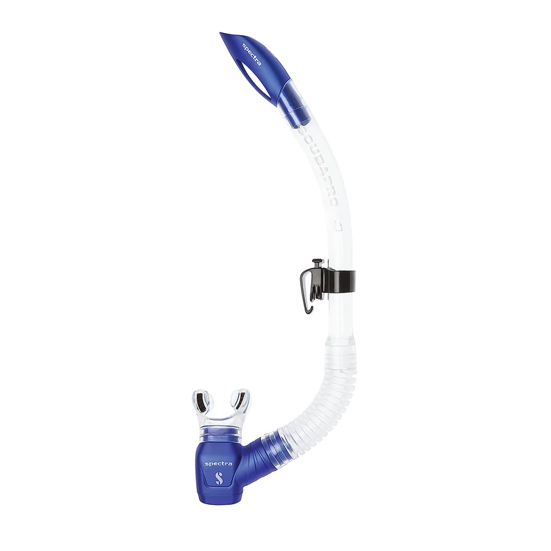 Scubapro Spectra Snorkel Blue/Transparent Cold Water Regulator Kit Unisex-Adult, Metallic Blue, One Size