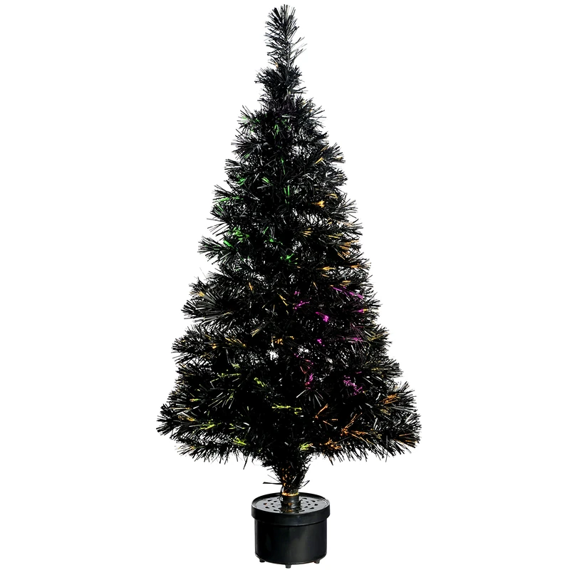 WeRChristmas 4 ft Pre-Lit Lantern Fibre Optic Christmas Tree