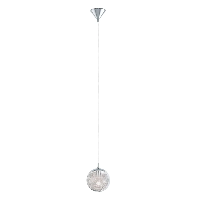 Eglo Luberio Hl / 1 E27 Chrome/Clear/Aluminium, 93073 E