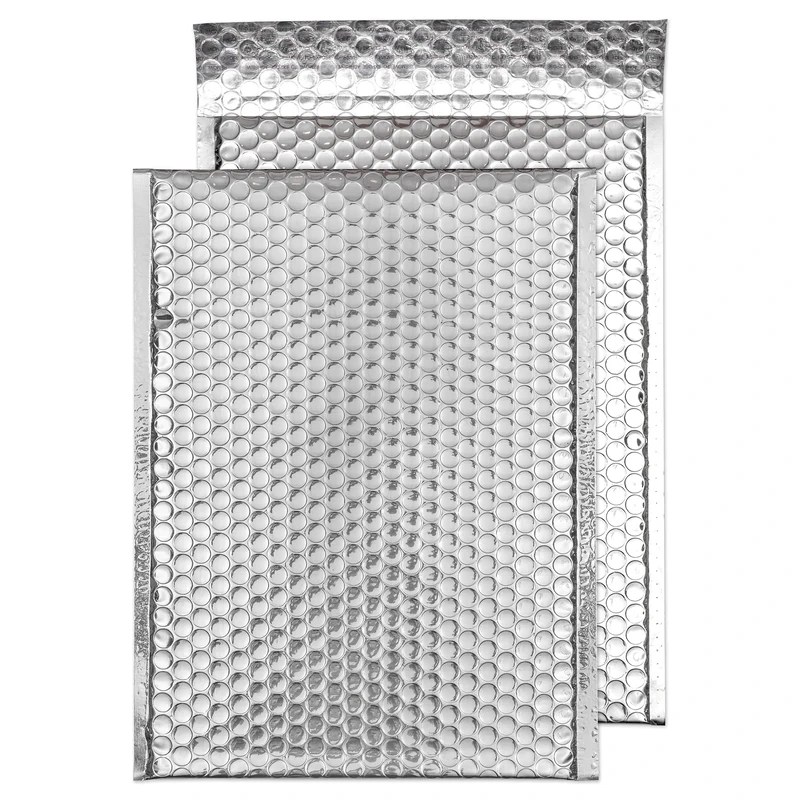 Blake Purely Packaging C4+ 324 x 230 mm Peel and Seal Metallic Padded Bubble Envelopes (MBS324) Sterling Silver - Pack of 100