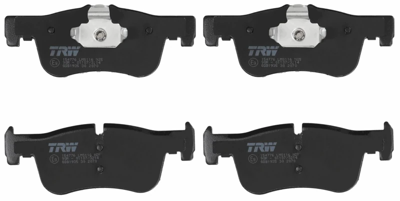 TRW GDB1935 Brake Pad Set of 4 for BMW 1 (F20) 2011-2019 Front Axle and other vehicles