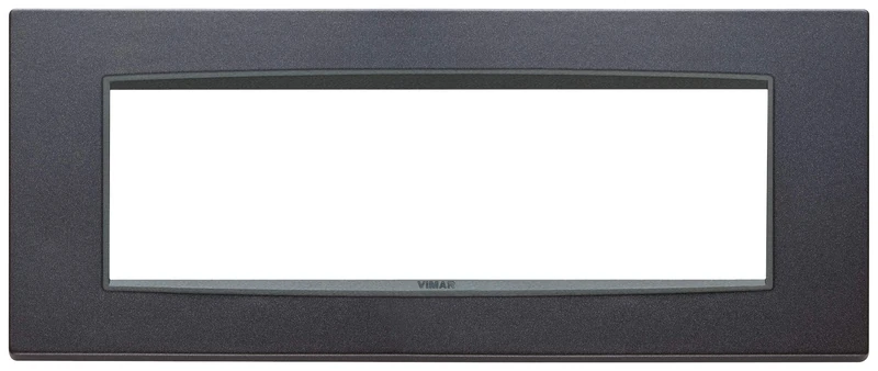 VIMAR Eikon Series – Plate Classic 7 Module Metal Anthracite Matt