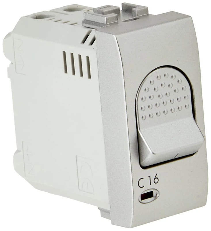 BTicino Livinglight Magnetoterm N Switch, Anthracite, Grey, NT4301/16