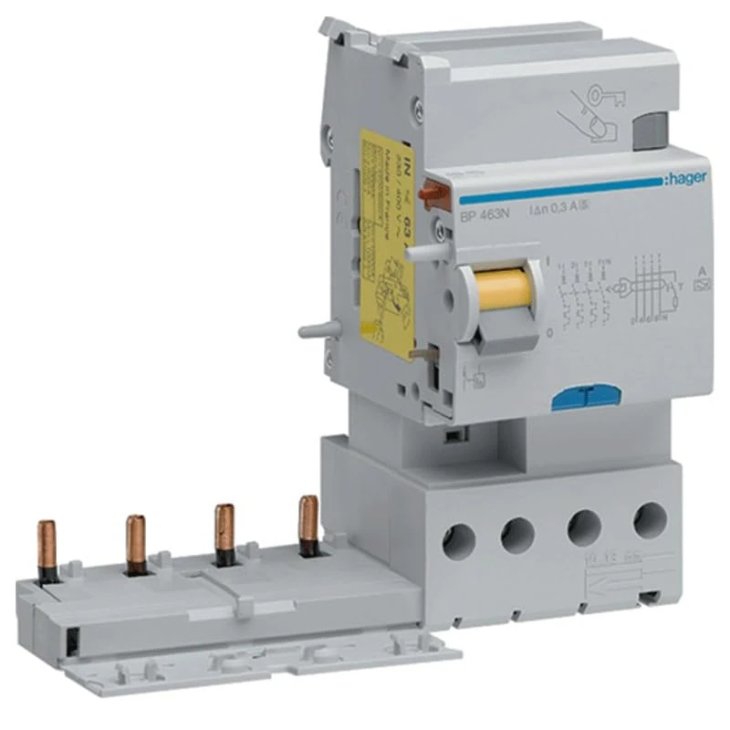 Hager type ac - differential block type-ac 300mA 4-pole 63a