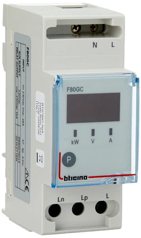 Bticino F80GC Series BTDIN Primary Load Control Module Grey