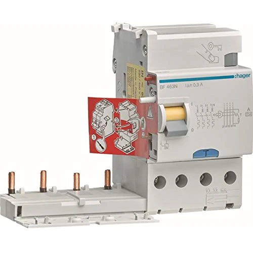 Hager Differential Type AC – Block tipo-ac 300 mA 4 Pole 63 A