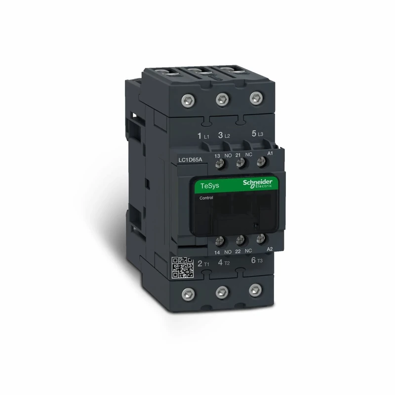 Schneider Electric TeSys Deca contactor,3P(3NO),AC-3/AC-3e,=440V 65A,220V AC 50/60Hz coil,LC1D65AM7