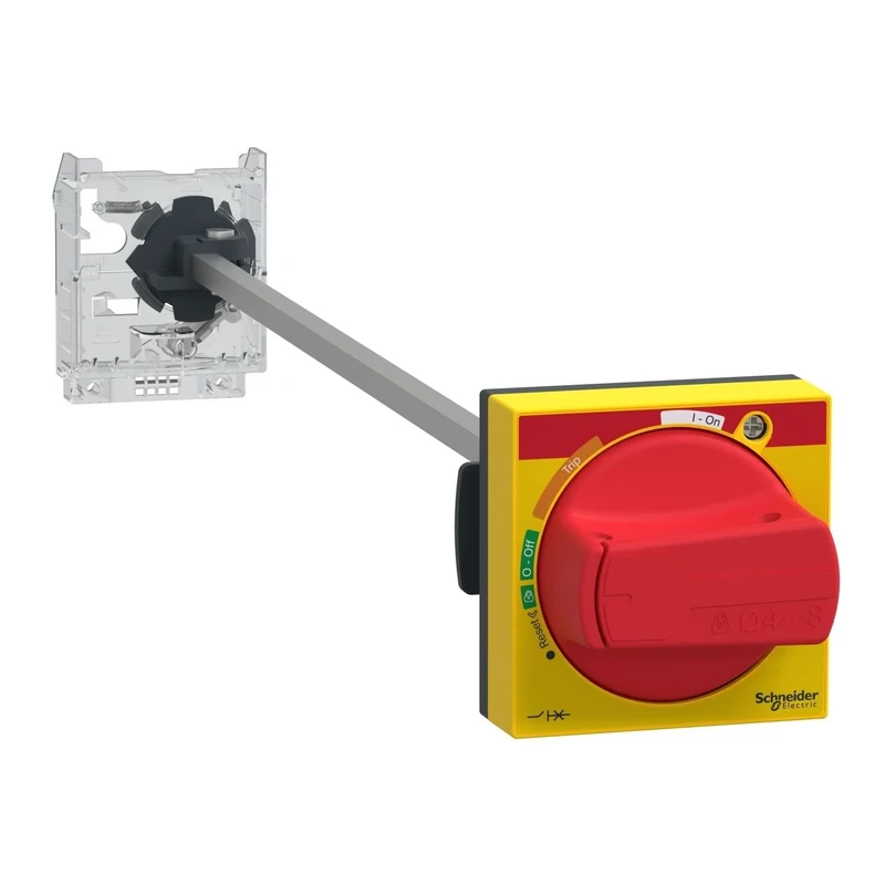 Schneider Electric Extended rotary handle kit, TeSys GV2, IP54, red handle, with trip indication, for GV2L-GV2P - Image 1