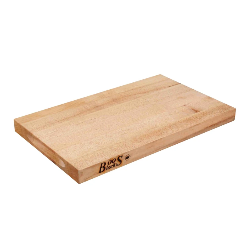Boos Block Butchers Block Chopping Board - Thick Chopping Board - North American Hard Maple Chopping Board - Safe for Food Preparation - 20 x 15 x 1,25 Inches, Brown