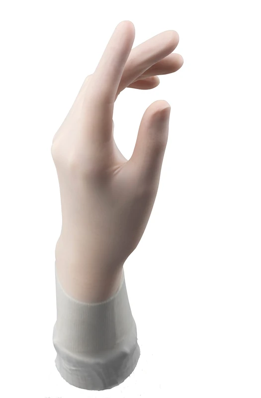 Ansell TouchNTuff 83-500 Polyisoprene Gloves, Food Processing, White, Size 6 (10 Pairs) - Image 1