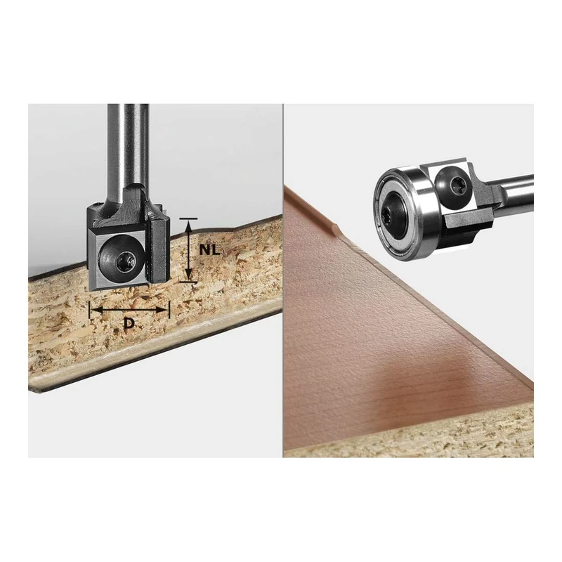 Festool Placas reversibles de la fresa de enrasado S8 HW D19 12x12 KL OFK