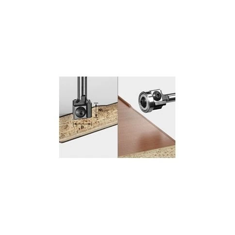 Festool 499807 Turning Plate Chamfer Cutter HW S8 HW 45° D27 12x12 KL | For OF 1010, OFK 700, MFK 700