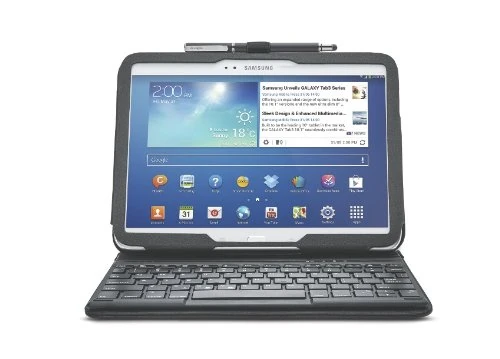 Kensington KeyFolio Pro Folio with Removable Bluetooth Keyboard for Samsung Galaxy Tab 3 10.1 inch - Black