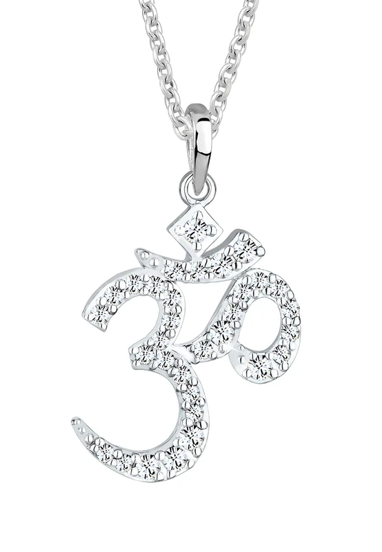 Elli Necklace Elli Necklace Om Crystals 925 Sterling Silver