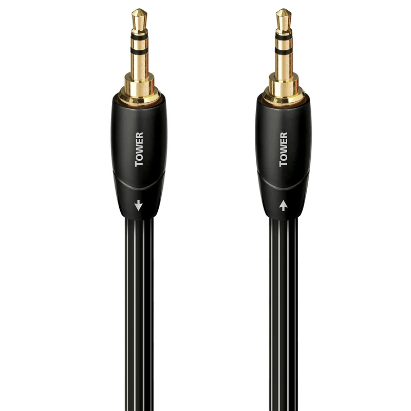 AudioQuest 5 m Tower 3.5 mm Audio Cable 3.5 mm Black - Audio Cable (3.5 mm, 3.5 mm, Copper, 5 m, Black)